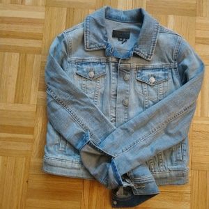DKNY cropped Denim Jacket Light Wash XXS